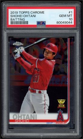 2019 Topps Chrome #1 Shohei Ohtani Batting PSA 10 Gem Mint