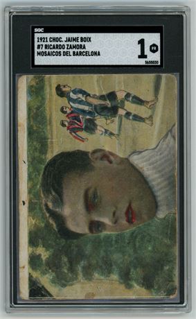1921 Chocolate Jaime Boix #7 Ricardo Zamora Nosaicos Del Barcelona SGC 1 POOR
