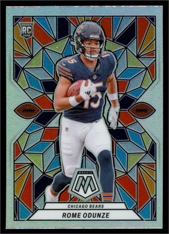 2024 Panini Mosaic Rome Odunze Stained Glass RC
