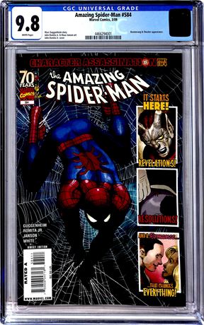 Amazing Spider-Man #584 (2009) CGC 9.8 Boomerang and Shocker Appearance