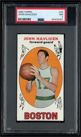 1969 Topps #20 John Havlicek RC PSA 7 NM