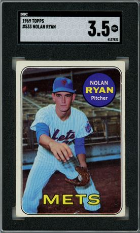 1969 Topps #533 Nolan Ryan SGC 3.5 VG+