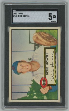 1952 Topps #135 Dixie Howell SGC 5 EX Nice Centering!