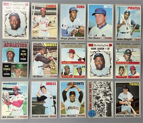 1970 Topps Stars Lot (15) EX Avg