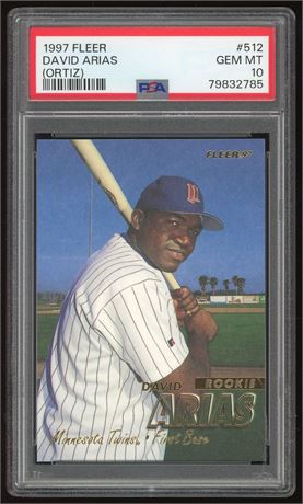 1997 Fleer #512 David Ortiz RC PSA 10 GEM MINT