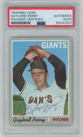 1970 Topps #560 Gaylord Perry Auto PSA Authentic