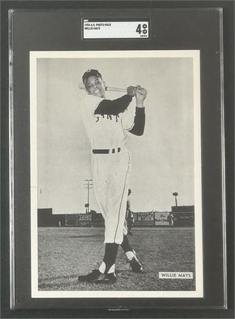 1954 All-Star Willie Mays Photo Pack SGC 4 VGEX RARE