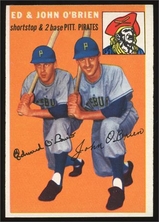 1954 Topps #139  Ed & John O'Brien EXMT Sharp Card
