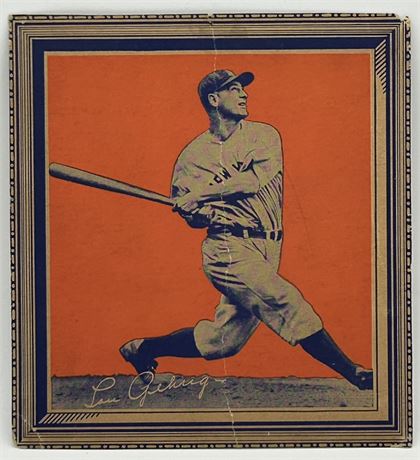 1935 Wheaties Lou Gehrig Series 1 Hand Cut