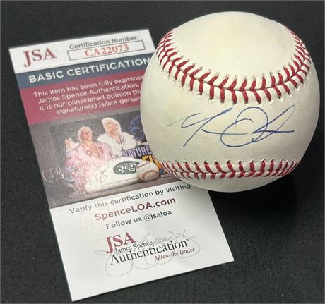 Matt Olson Autographed Official Major League Baseball JSA