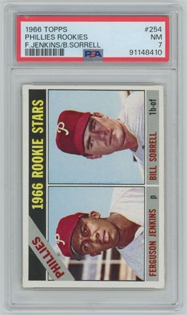 1966 Topps #254 Fergie Jenkins RC PSA 7 NEAR MINT