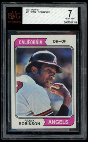 1974 Topps #55 Frank Robinson BVG 7
