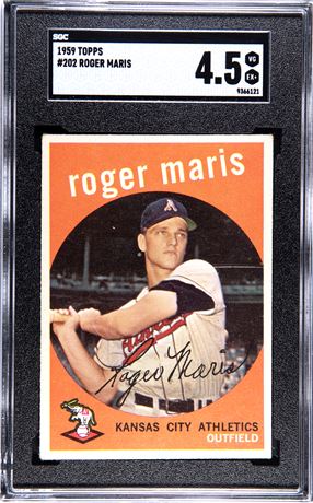 1959 Topps #202 Roger Maris SGC 4.5 VGEX+