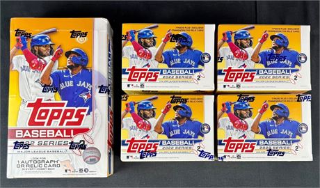 2022 Topps Base Ball Series 2 Factory Sealed Box Lot (5)
