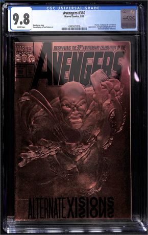Avengers #360 CGC 9.8 (1993) Embossed Bronze Foil Cover Multiple Appearances