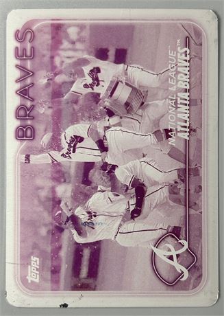 2024 Topps Truist Park Atlanta Braves Magenta Printing Plate 1/1