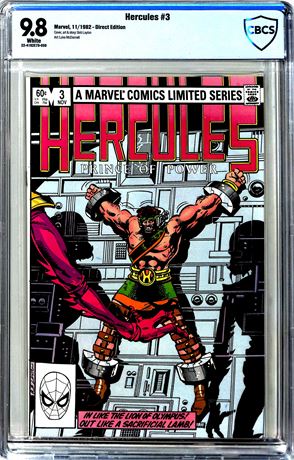 Hercules #3 (1982) Direct Edition CBCS 9.8