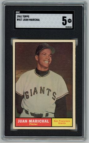 1961 Topps #417 Juan Marichal RC SGC 5 EX