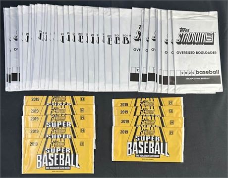 2019-2020 Topps Heritage/Stadium Club Boxloader Lot (45) Factory Sealed