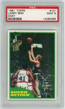 1981 Topps #101 Larry Bird East PSA 9 MINT