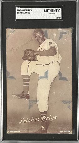 1947-66 Exhibits Satchel Paige SGC Authentic Altered