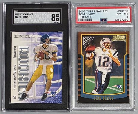 2000-02 Graded Tom Brady Lot (2)
