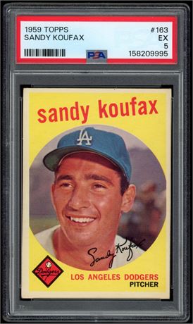 1959 Topps #163 Sandy Koufax PSA 5