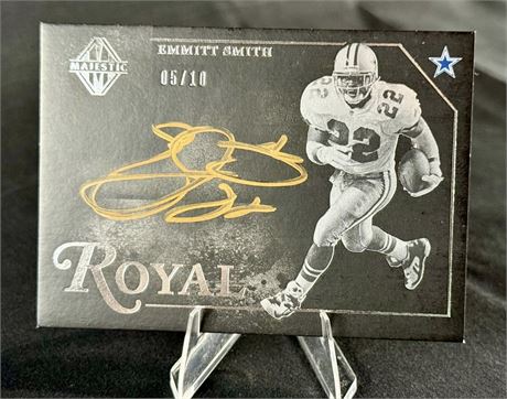 2018 Panini Majestic Emmit Smith Royals Autograph 05/10