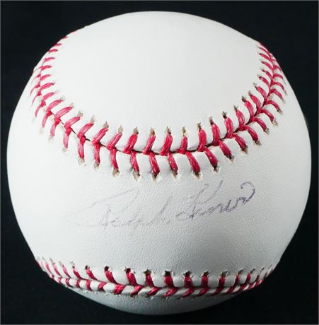 Ralph Kiner Signed Official Major League Baseball Faded Auto Beckett Cert