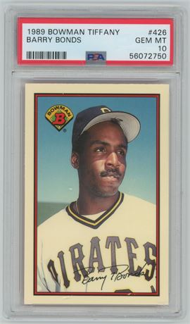 1989 Bowman Tiffany #426 Barry Bonds PSA 10 GEM MINT