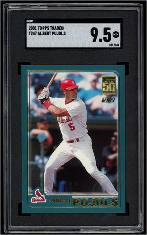 2001 Topps Traded Albert Pujols RC SGC 9.5