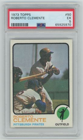1973 Topps #50 Roberto Clemente PSA 5 EX