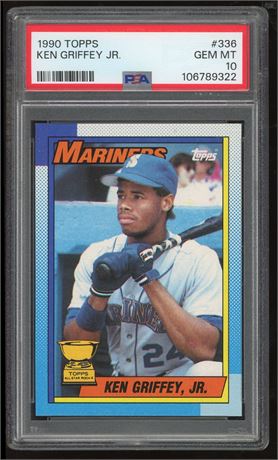 1990 Topps #336 Ken Griffey Jr PSA 10 GEM MINT