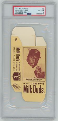 1971 Milk Duds #7 Willie McCovey Complete Box PSA 4 VGEX