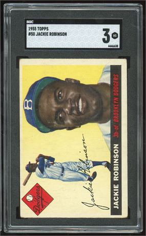 1955 Topps #50 Jackie Robinson SGC 3 VG