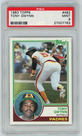 1983 Topps #482 Tony Gwynn RC PSA 9 MINT