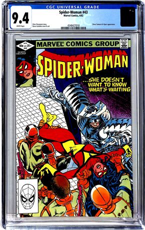 Spider-Woman #43 CGC 9.4 (1982) Silver Samurai and Viper Appearance