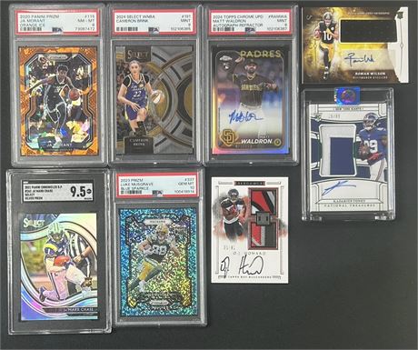 2017-2024 Mix Sport Graded Lot (8) w/ Autos, #d, Chase and Brink RC's