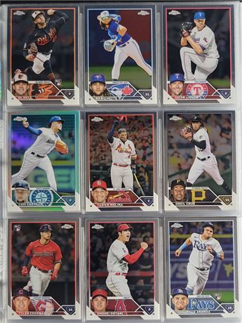 2023 Topps Chrome Baseball Complete Set (1-220) w/ Insert Sets, & Ohtanis