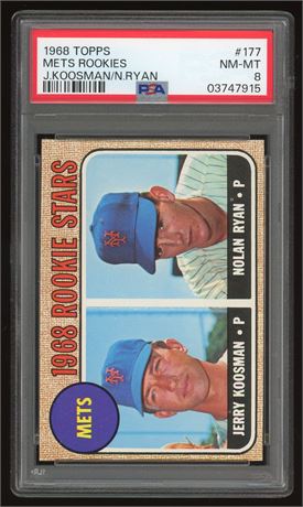 1968 Topps #177 Nolan Ryan RC PSA 8 NMMT Beauty