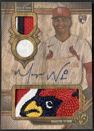 2024 Topps Triple Threads Masyn Winn SSP RC Wood Patch Auto 1/1 SICK PATCH!