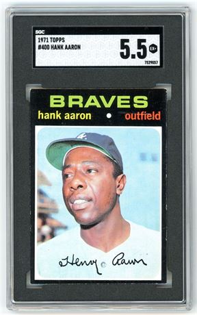 1971 Topps #400 Hank Aaron SGC 5.5 EX+