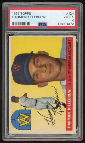 1955 Topps #124 Harmon Killebrew RC PSA 4 VGEX