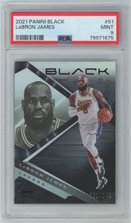 2021 Panini Black #51 LeBron James PSA 9 MINT