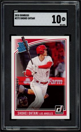 2018 Donruss #272 Shohei Ohtani RC SGC 10 Gem Mint