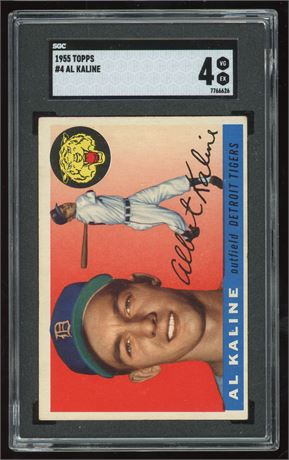 1955 Topps #4 Al Kaline SGC 4 VGEX