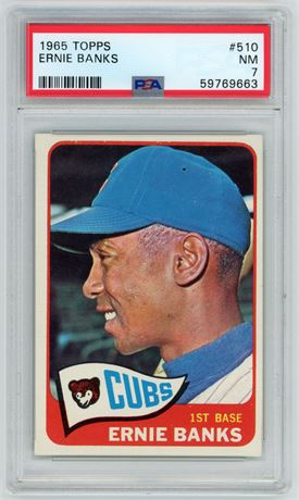 1965 Topps #510 Ernie Banks PSA 7 NM