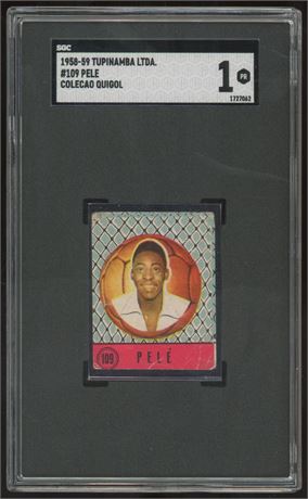 1958 Tupinamba #109 Pele RC Colecao Quigol SGC 1 POOR Rare