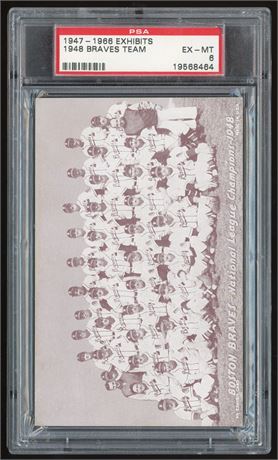 1947-1966 Exhibits 1948 Braves Team PSA 6 EXMT