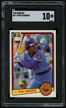 1983 Donruss #277 Ryne Sandberg RC SGC 10 GEM MINT